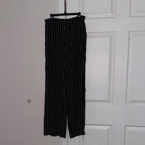 Forever 21 Black and White Striped Men's Dress Pants